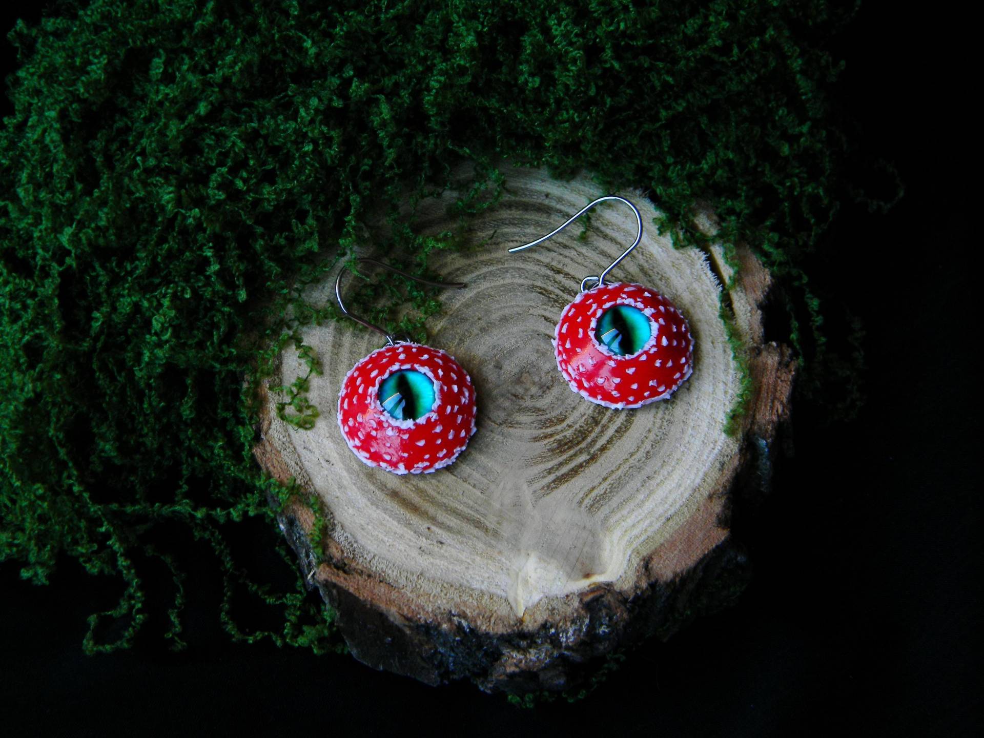 Fliegenpilz Ohrringe Ohrringe Aus Fimo Fliegenpilz Ohrringe Ohrringe Aus Fimo von SugarEvaShop
