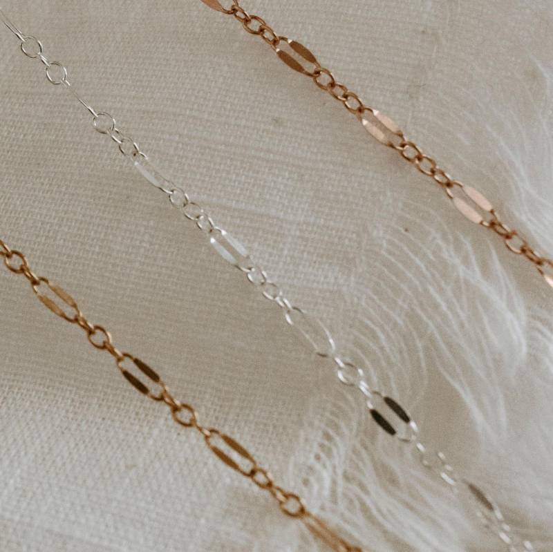 Pailletten-Halskette Gold Filled Layering Kette, Roségold Oder Sterlingsilber Pailletten-Halskette Gold Filled Layering Kette, Roségold Oder Sterlingsilber von TheGoldenWhimsyCo
