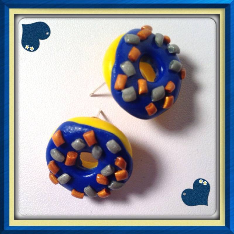 Polymer Clay Zitrone Donut Mit Streuseln Ohrringe - Posts Schmuck Kawaii von SugarNummy