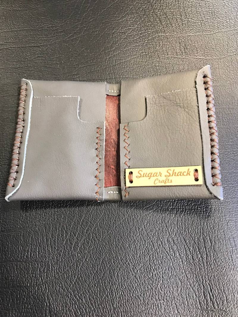 Schlanke Lederwallet-/Visitenkartenhalter Schlanke Lederwallet-/Visitenkartenhalter von SugarShackCraft