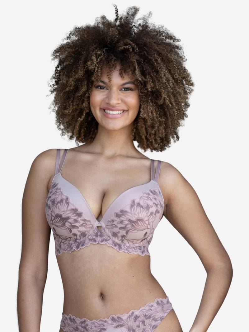 Große Größen BH CHA Plunge-BHs Bügel-BHs, Damen, braun, Größe: 95G, Polyester/Synthetische Fasern/Elasthan, Happy Size DE Women von SugarShape