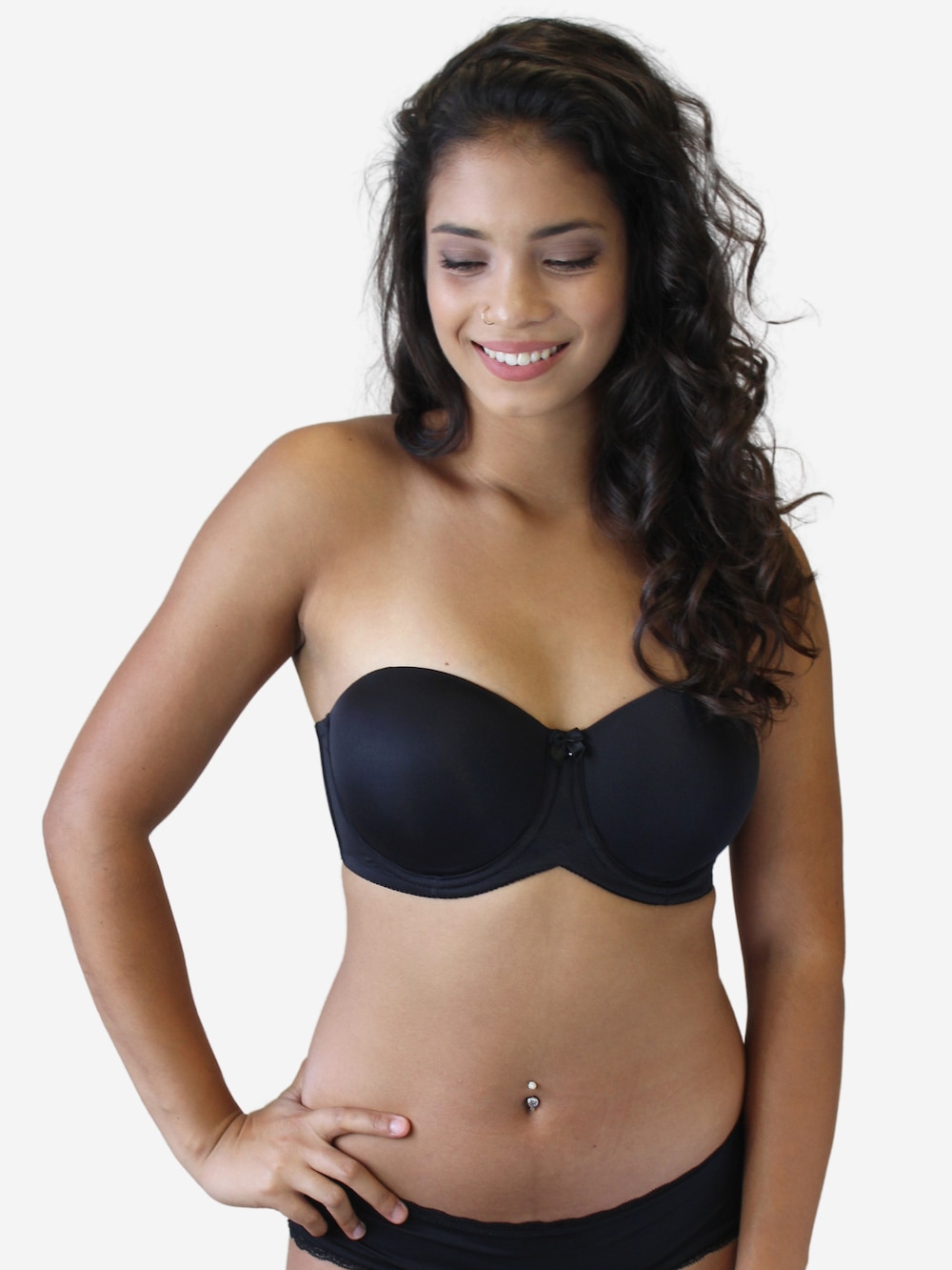 Große Größen BH CONSCIOUS Balconette-BHs Multiway-BHs, Damen, schwarz, Größe: 85B, Polyester/Synthetische Fasern/Elasthan, Happy Size DE Women von SugarShape