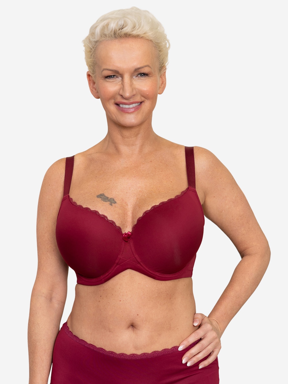 Große Größen BH CONSCIOUS Demi-BHs Schalen-BHs, Damen, rosa, Größe: 100C, Polyester/Synthetische Fasern/Elasthan, Happy Size DE Women von SugarShape