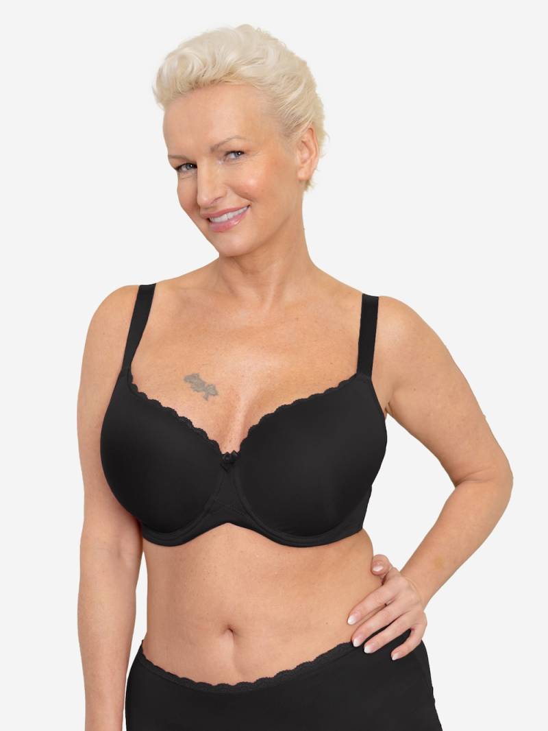 Große Größen BH CONSCIOUS Demi-BHs Schalen-BHs, Damen, schwarz, Größe: 85I, Polyester/Synthetische Fasern/Elasthan, Happy Size DE Women Große Größen BH CONSCIOUS Demi-BHs Schalen-BHs, Damen, schwarz, Größe: 85I, Polyester/Synthetische Fasern/Elasthan, Happy Size DE Women von SugarShape