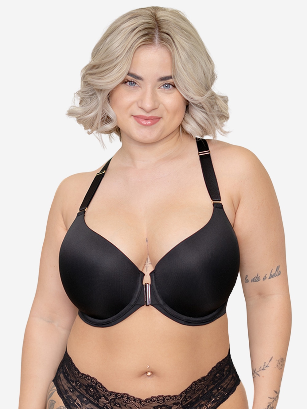 Große Größen BH LUXE Demi-BHs Schalen-BHs, Damen, schwarz, Größe: 100D, Polyester/Synthetische Fasern/Elasthan, Happy Size DE Women Große Größen BH LUXE Demi-BHs Schalen-BHs, Damen, schwarz, Größe: 100D, Polyester/Synthetische Fasern/Elasthan, Happy Size DE Women von SugarShape