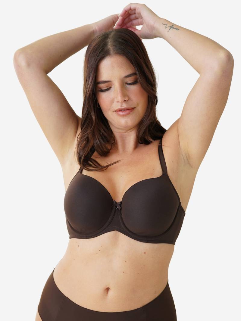 Große Größen BH TRUE Demi-BHs Bügel-BHs, Damen, braun, Größe: 105C, Polyester/Synthetische Fasern/Elasthan, Happy Size DE Women von SugarShape