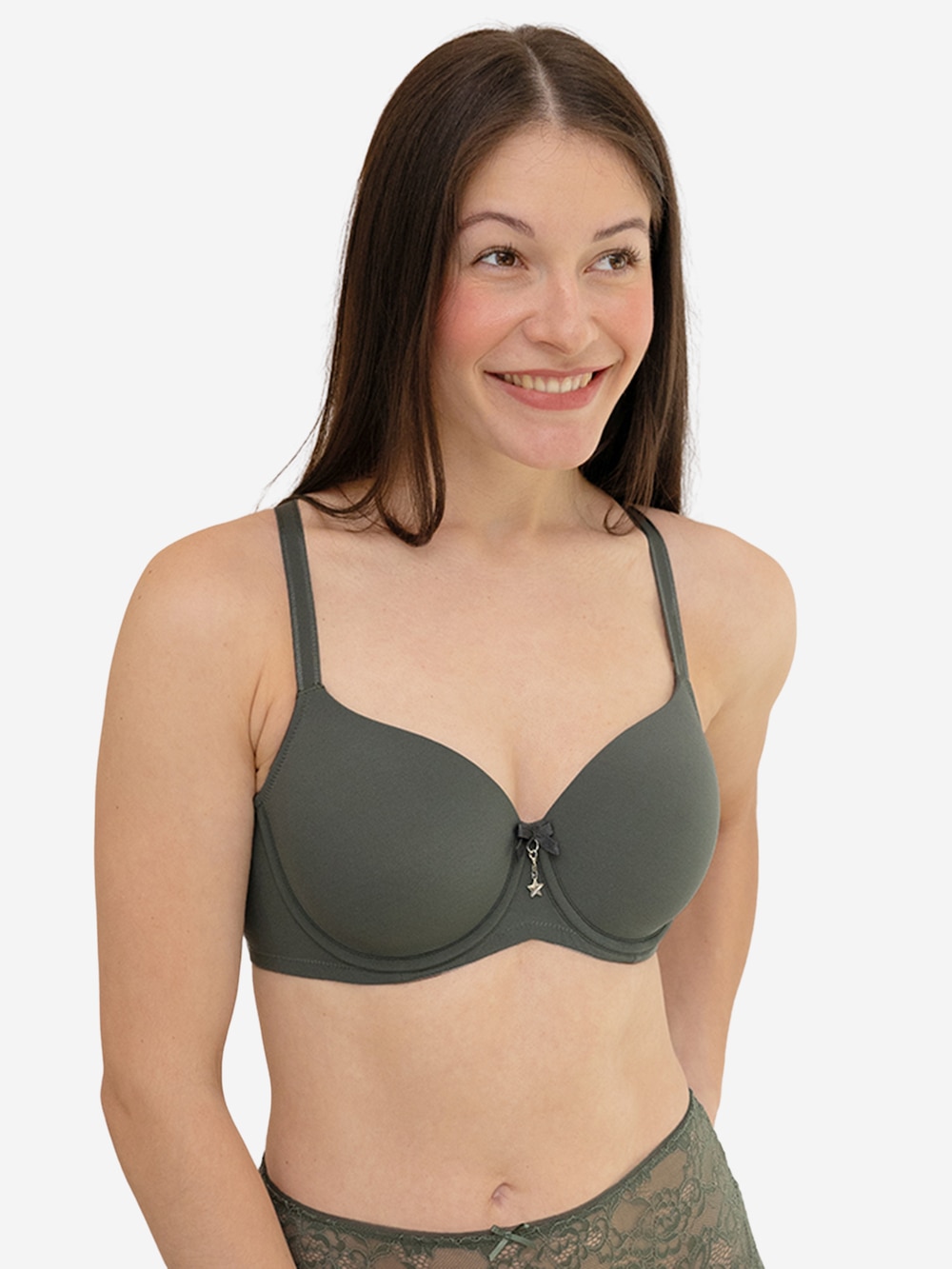Große Größen BH TRUE Demi-BHs Bügel-BHs, Damen, braun, Größe: 85C, Polyester/Synthetische Fasern/Elasthan, Happy Size DE Women von SugarShape