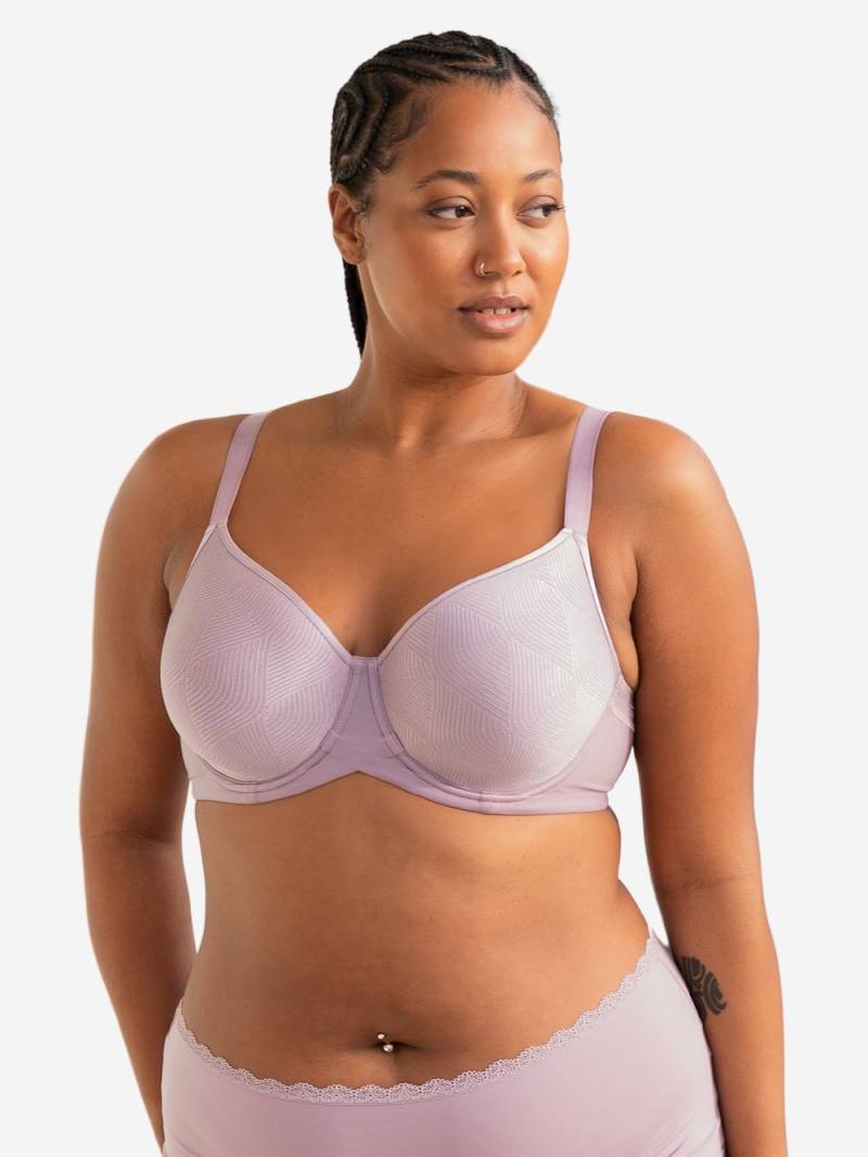 Große Größen BH Taya Full-Cup-BH Bügel-BH, Damen, lila, Größe: 90B, Polyester/Synthetische Fasern/Elasthan, Happy Size DE Women von SugarShape