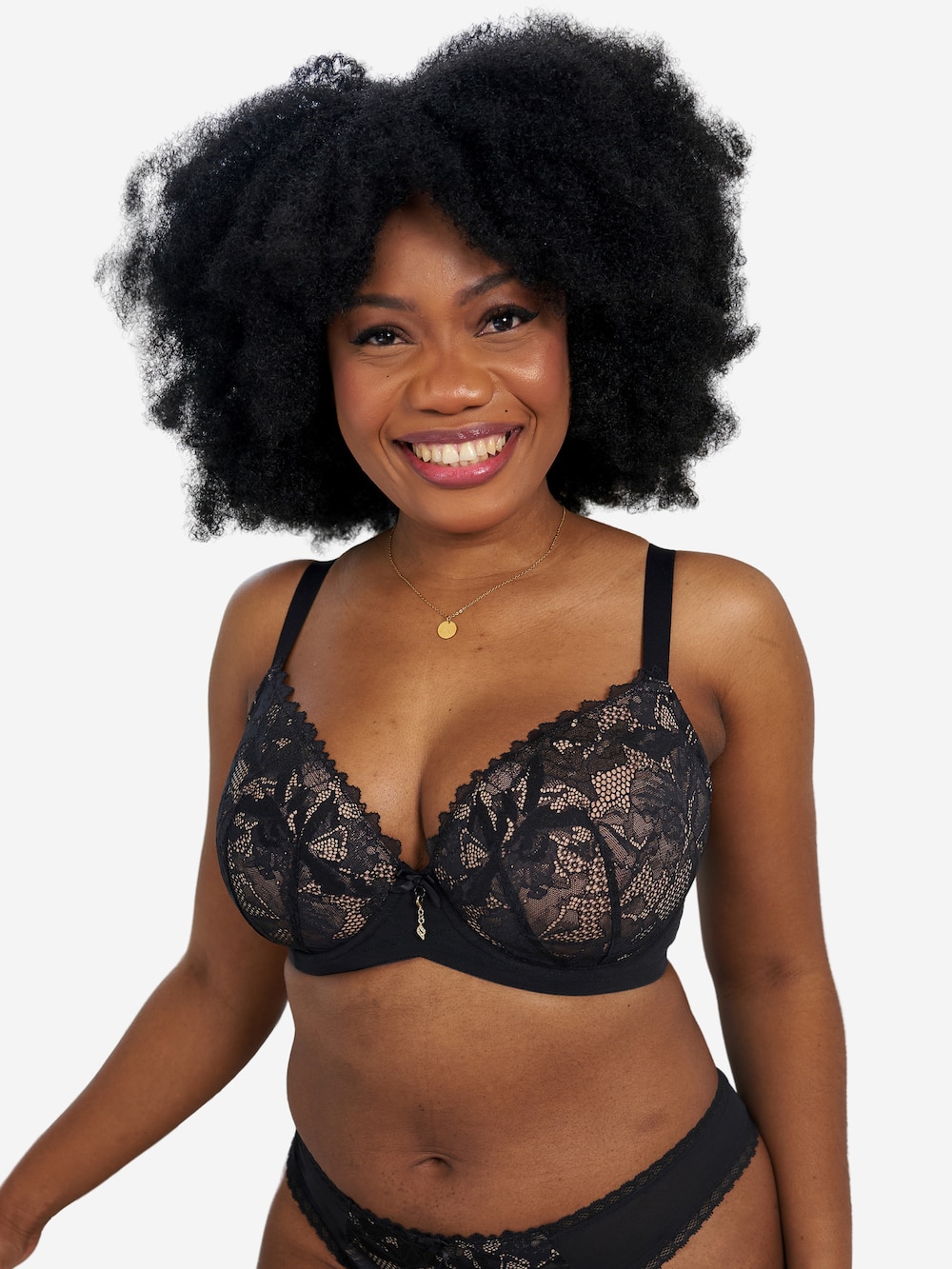 Große Größen BH VIENNA Plunge-BHs Bügel-BHs, Damen, braun, Größe: 85B, Synthetische Fasern/Polyester/Baumwolle, Happy Size DE Women von SugarShape