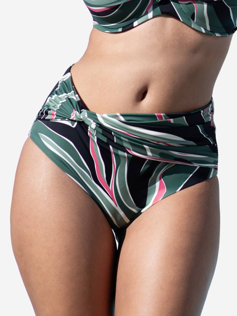 Große Größen Bikini-High-Panty MAMBO, Damen, grün, Größe: 42/44, Synthetische Fasern/Elasthan, Happy Size DE Women von SugarShape