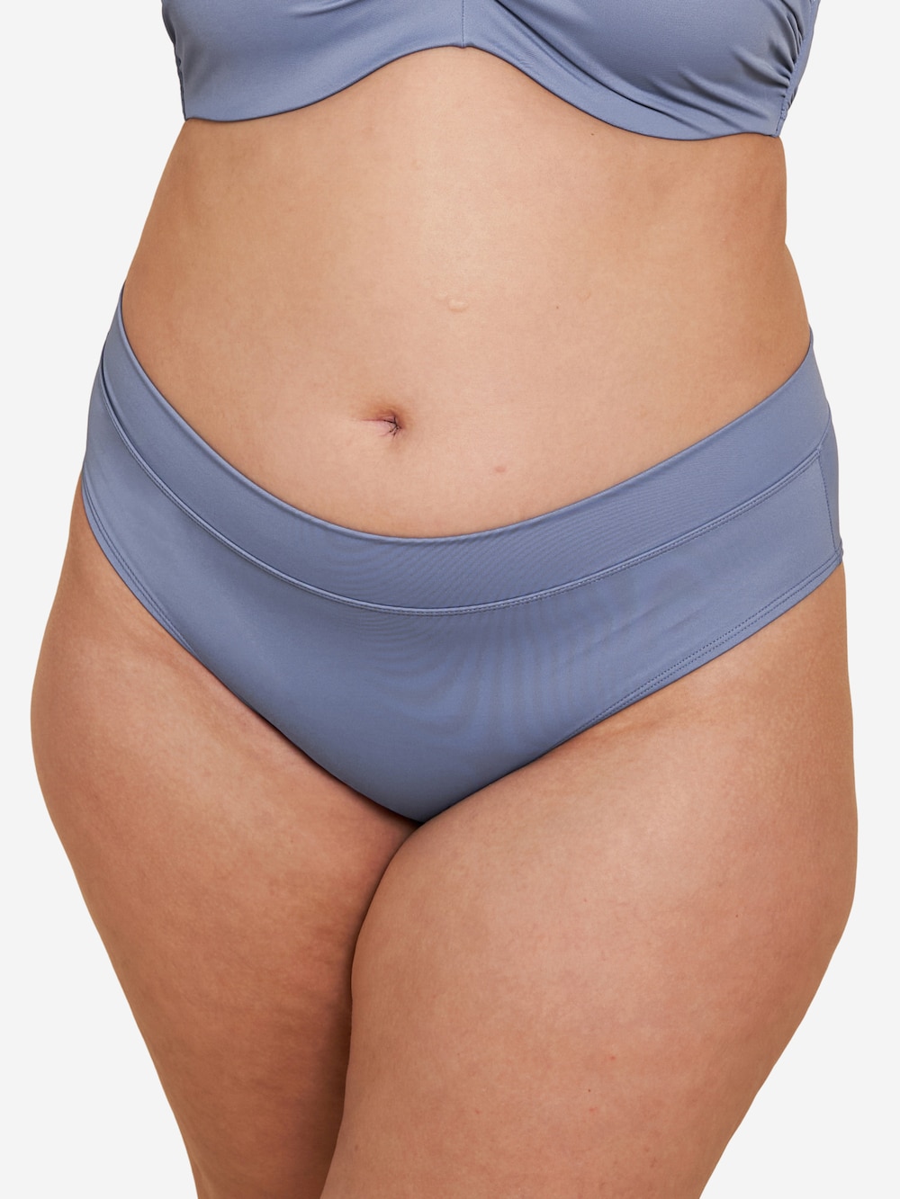 Große Größen Bikini-High-Slip MONACO, Damen, blau, Größe: 54/56, Polyester/Synthetische Fasern/Elasthan, Happy Size DE Women von SugarShape