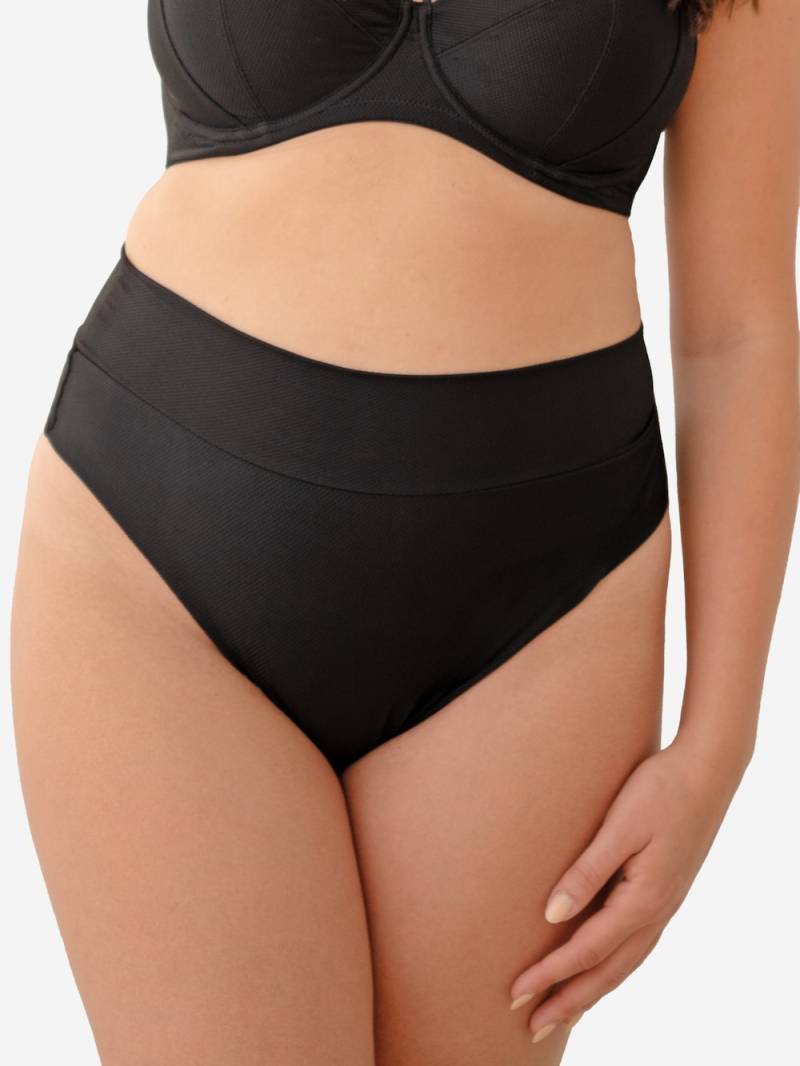 Große Größen Bikini-High-Waist-Brazilian Porto, Damen, schwarz, Größe: 46/48, Synthetische Fasern/Elasthan, Happy Size DE Women von SugarShape