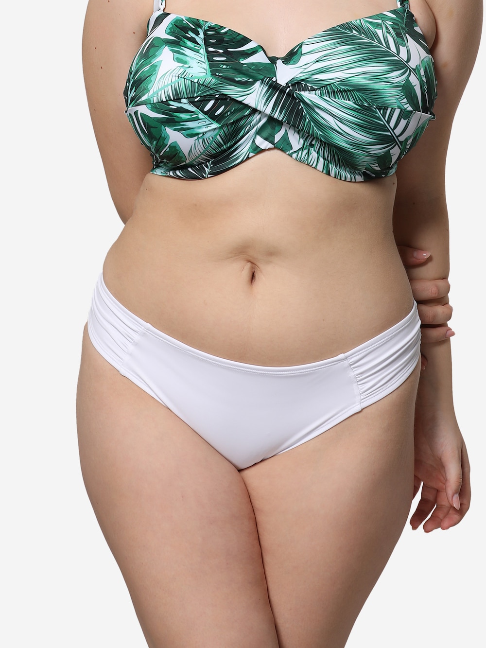 Große Größen Bikini-Slip MONACO, Damen, weiß, Größe: 42/44, Synthetische Fasern/Elasthan, Happy Size DE Women von SugarShape