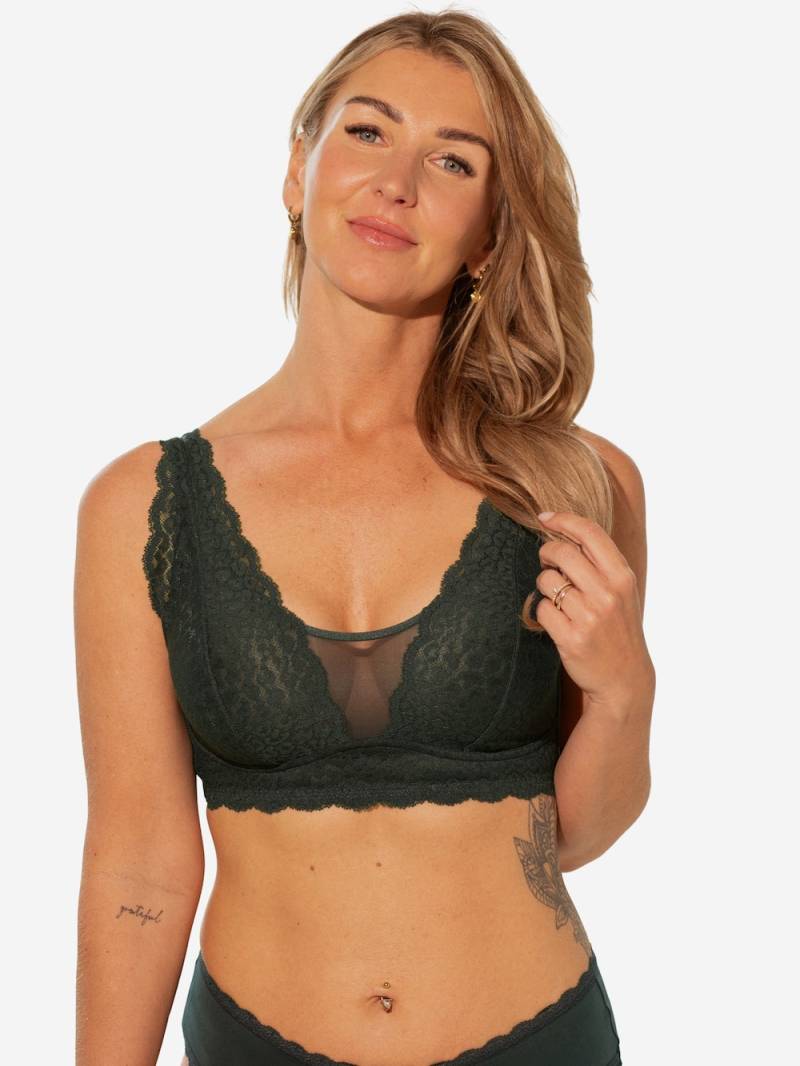 Große Größen Bralette ELVA Bralettes Spitzen-BHs, Damen, türkis, Größe: 105D, Synthetische Fasern/Elasthan, Happy Size DE Women Große Größen Bralette ELVA Bralettes Spitzen-BHs, Damen, türkis, Größe: 105D, Synthetische Fasern/Elasthan, Happy Size DE Women von SugarShape