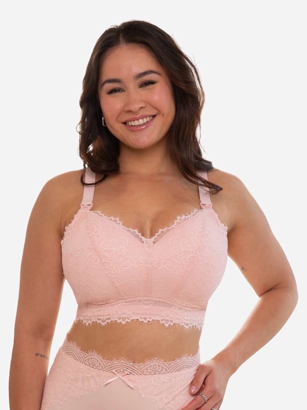 Große Größen Bralette SENSLA Bralettes, Damen, rosa, Größe: 85J, Baumwolle/Synthetische Fasern, Happy Size DE Women von SugarShape