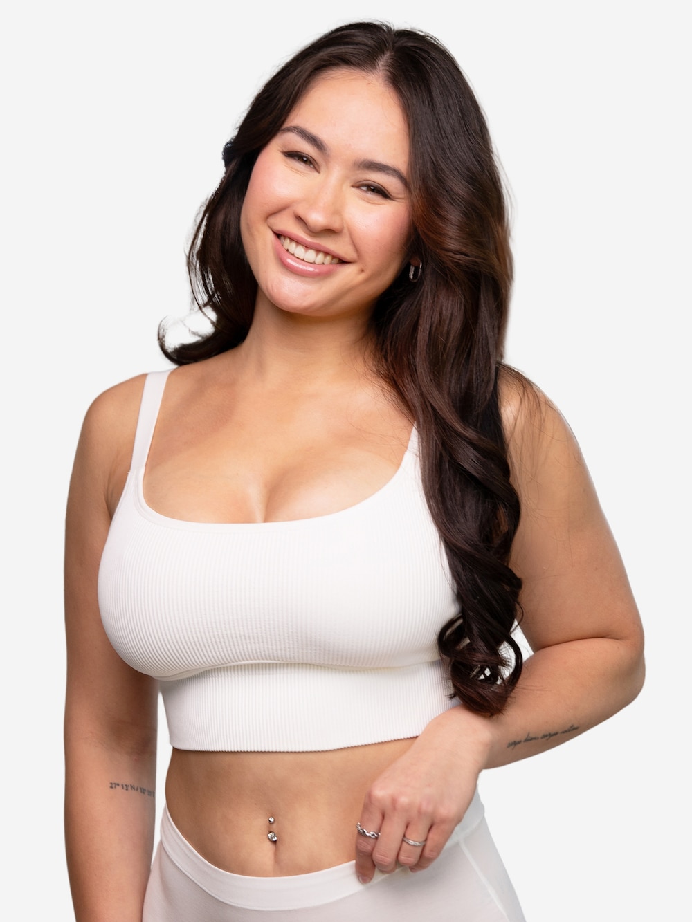Große Größen Bustier FREEDA. Bustier bügellose BHs, Damen, weiß, Größe: 100E, Synthetische Fasern/Elasthan, Happy Size DE Women von SugarShape