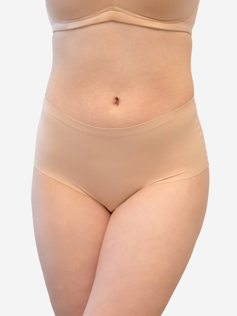 Große Größen High-Panty BASIC, Damen, beige, Größe: 42/44, Baumwolle/Synthetische Fasern/Elasthan, Happy Size DE Women von SugarShape
