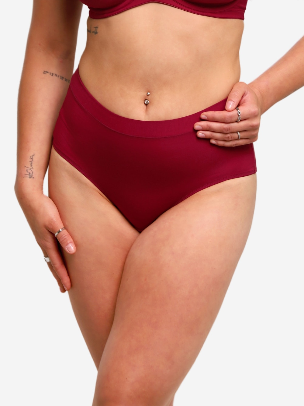 Große Größen High-Panty BASIC, Damen, rosa, Größe: 46/48, Baumwolle/Synthetische Fasern/Elasthan, Happy Size DE Women von SugarShape