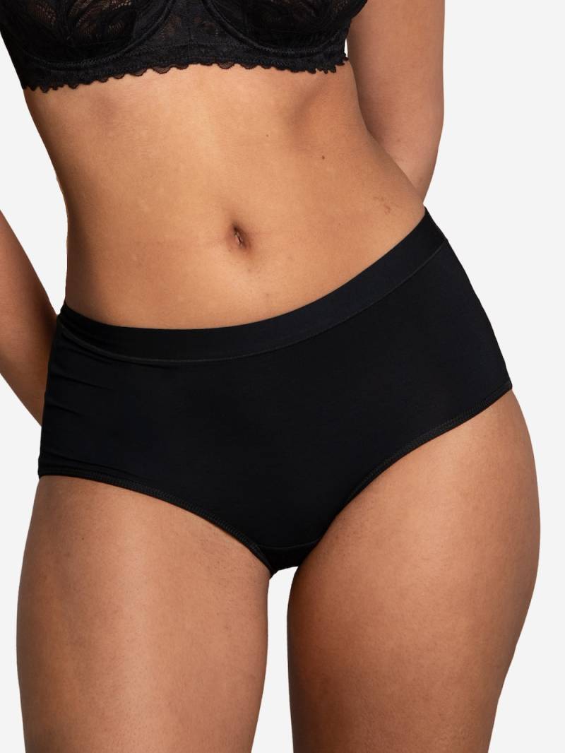 Große Größen High-Panty BASIC, Damen, schwarz, Größe: 42/44, Baumwolle/Synthetische Fasern/Elasthan, Happy Size DE Women von SugarShape