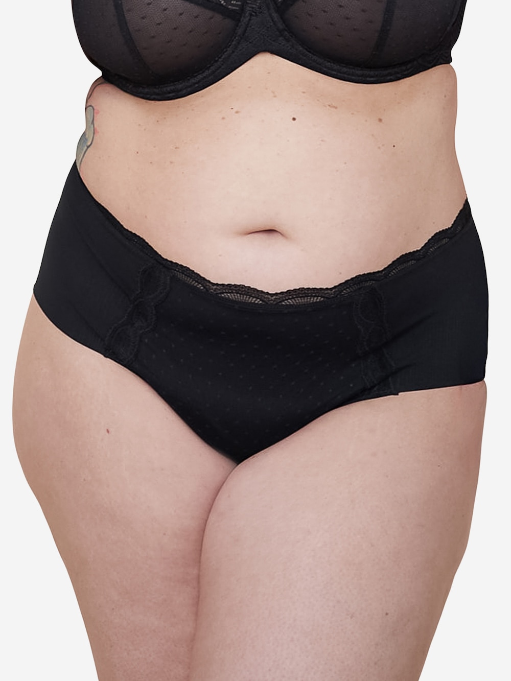 Große Größen High-Panty CLARA, Damen, schwarz, Größe: 54/56, Baumwolle/Synthetische Fasern/Elasthan, Happy Size DE Women von SugarShape