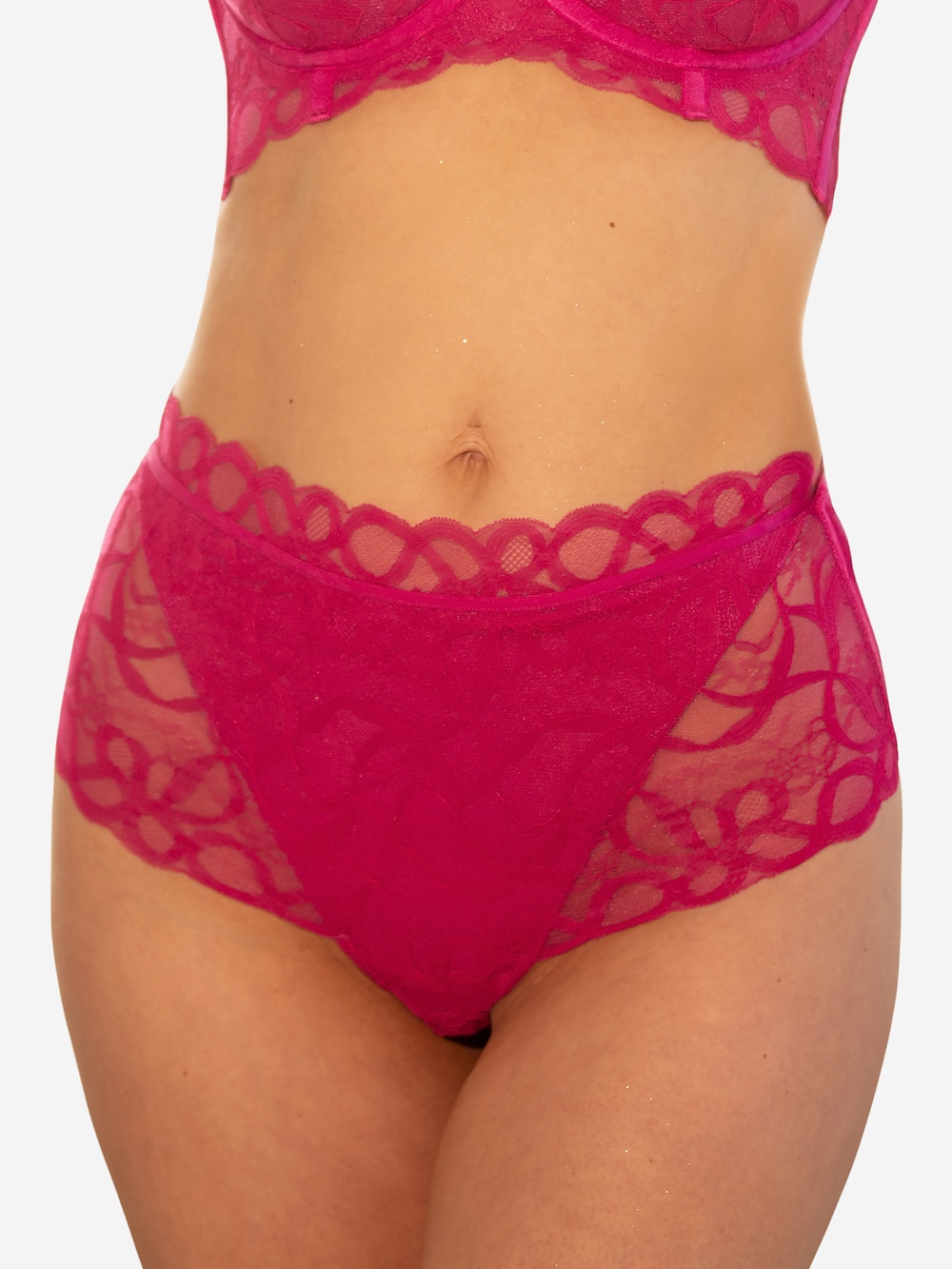 Große Größen High-Panty MEKIKA, Damen, rosa, Größe: 54/56, Baumwolle/Synthetische Fasern/Elasthan, Happy Size DE Women von SugarShape