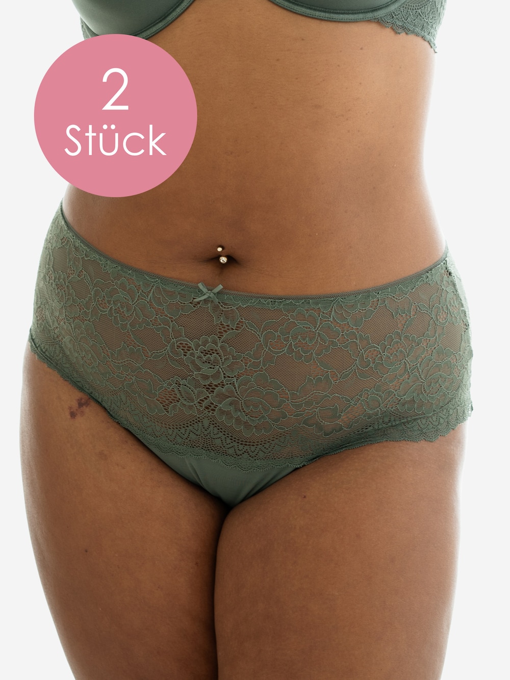 Große Größen High-Panty-Set Lace Basic 2er Set, Damen, braun, Größe: 42/44, Baumwolle/Synthetische Fasern/Elasthan, Happy Size DE Women Große Größen High-Panty-Set Lace Basic 2er Set, Damen, braun, Größe: 42/44, Baumwolle/Synthetische Fasern/Elasthan, Happy Size DE Women von SugarShape