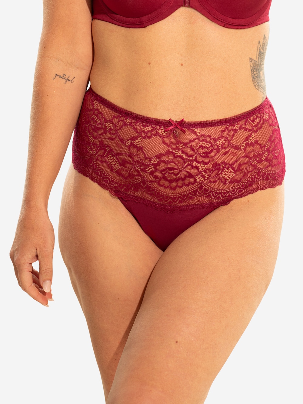 Große Größen High-String BASIC, Damen, rosa, Größe: 46/48, Baumwolle/Synthetische Fasern/Elasthan, Happy Size DE Women von SugarShape