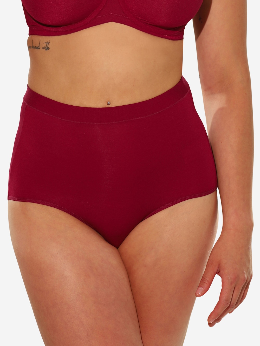 Große Größen High-Waist-Panty BASIC, Damen, rosa, Größe: 42/44, Baumwolle/Synthetische Fasern, Happy Size DE Women von SugarShape