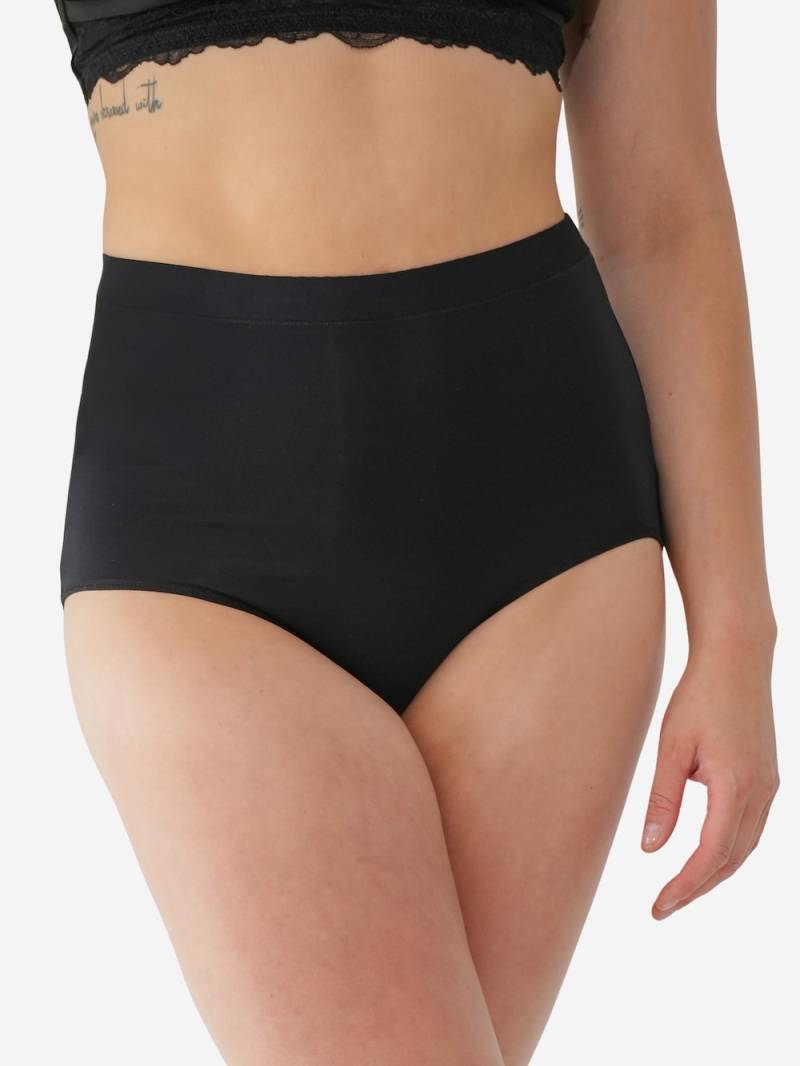 Große Größen High-Waist-Panty BASIC, Damen, schwarz, Größe: 46/48, Baumwolle/Synthetische Fasern, Happy Size DE Women von SugarShape