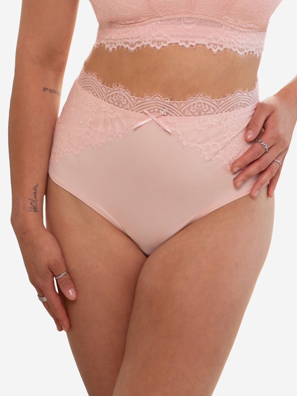 Große Größen High-Waist-Panty SENSLA, Damen, rosa, Größe: 42/44, Baumwolle/Synthetische Fasern/Elasthan, Happy Size DE Women Große Größen High-Waist-Panty SENSLA, Damen, rosa, Größe: 42/44, Baumwolle/Synthetische Fasern/Elasthan, Happy Size DE Women von SugarShape
