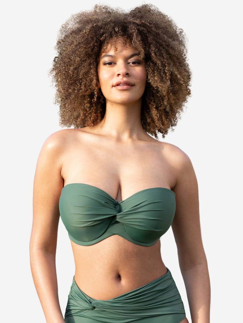 Große Größen Multiway-Bikini-Top MAMBO Multiway-Bikini, Damen, braun, Größe: 95D, Polyester/Synthetische Fasern/Elasthan, Happy Size DE Women von SugarShape