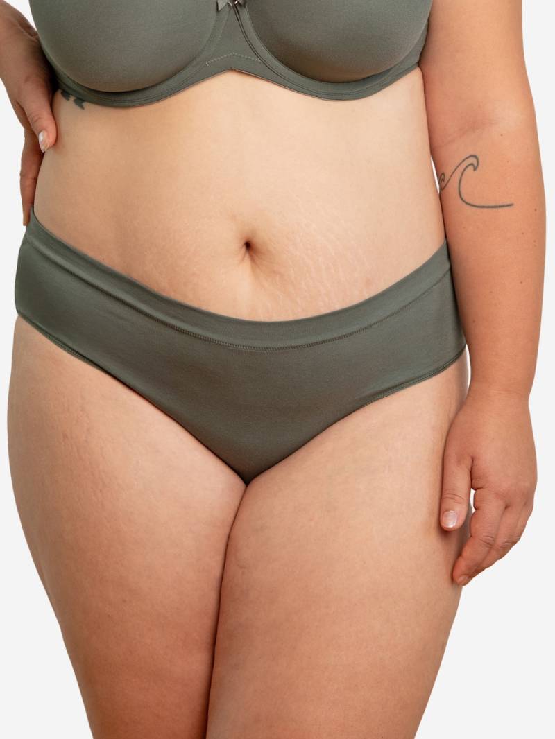 Große Größen Panty COTTONBASIC, Damen, braun, Größe: 46/48, Baumwolle, Happy Size DE Women von SugarShape