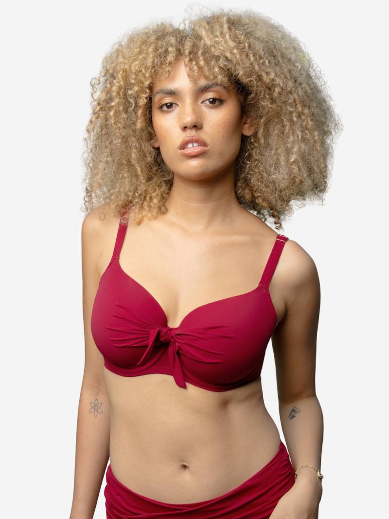 Große Größen Schalen-Bikini-Top VALENCIA Demi-Bikini, Damen, rot, Größe: 85G, Polyester/Synthetische Fasern/Elasthan, Happy Size DE Women von SugarShape