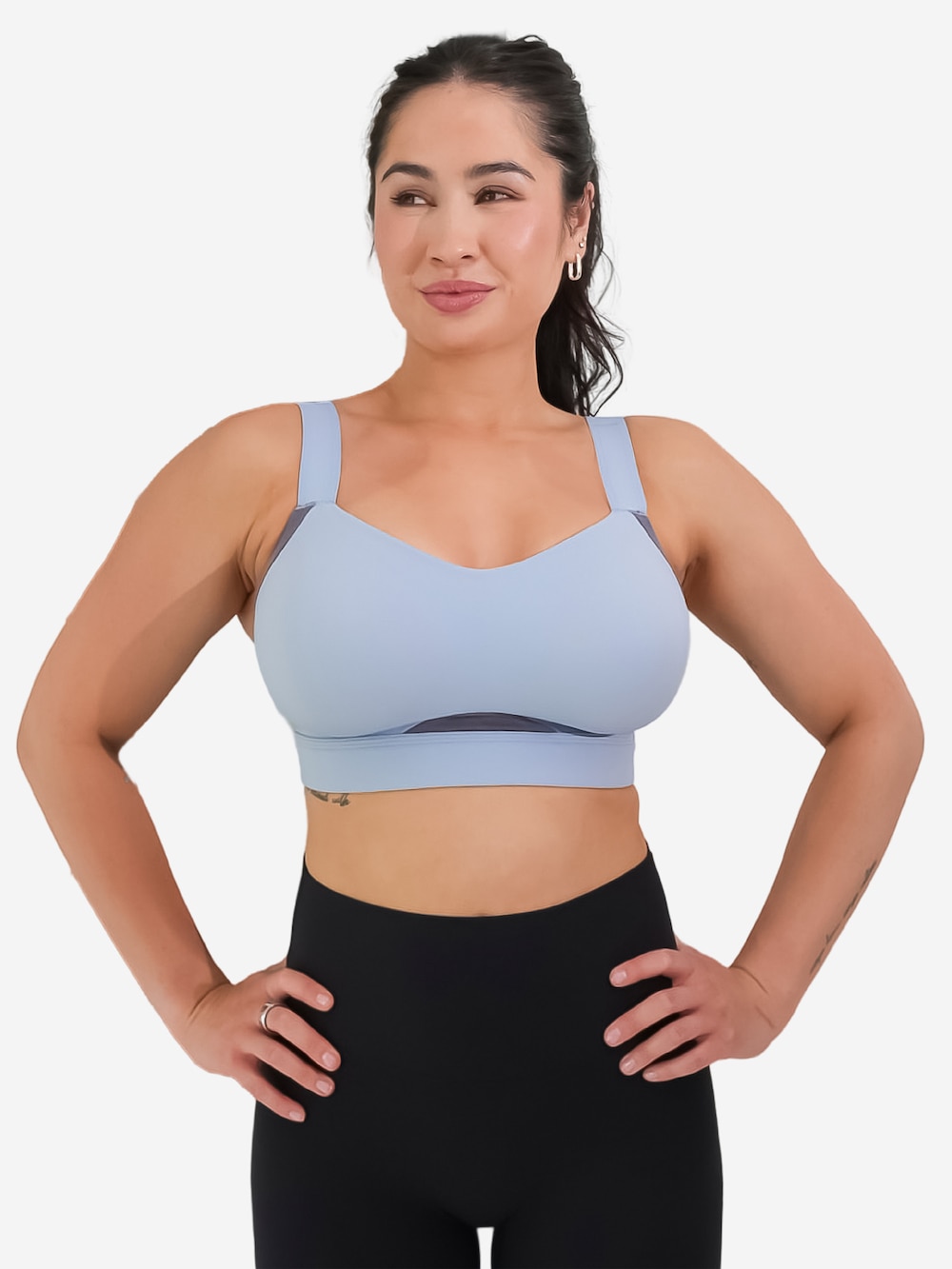 Große Größen Sport-BH JIVE Sport-BHs Multiway-BHs, Damen, blau, Größe: 100D, Polyester/Synthetische Fasern/Elasthan, Happy Size DE Women von SugarShape