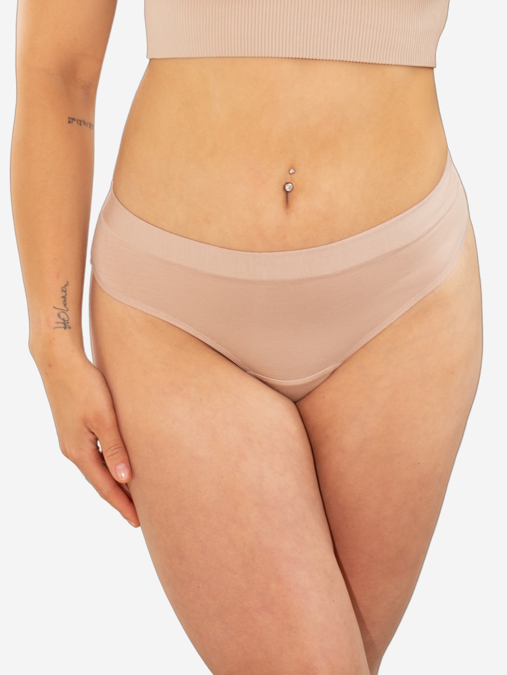 Große Größen String BASIC, Damen, beige, Größe: 50/52, Baumwolle/Synthetische Fasern/Elasthan, Happy Size DE Women von SugarShape