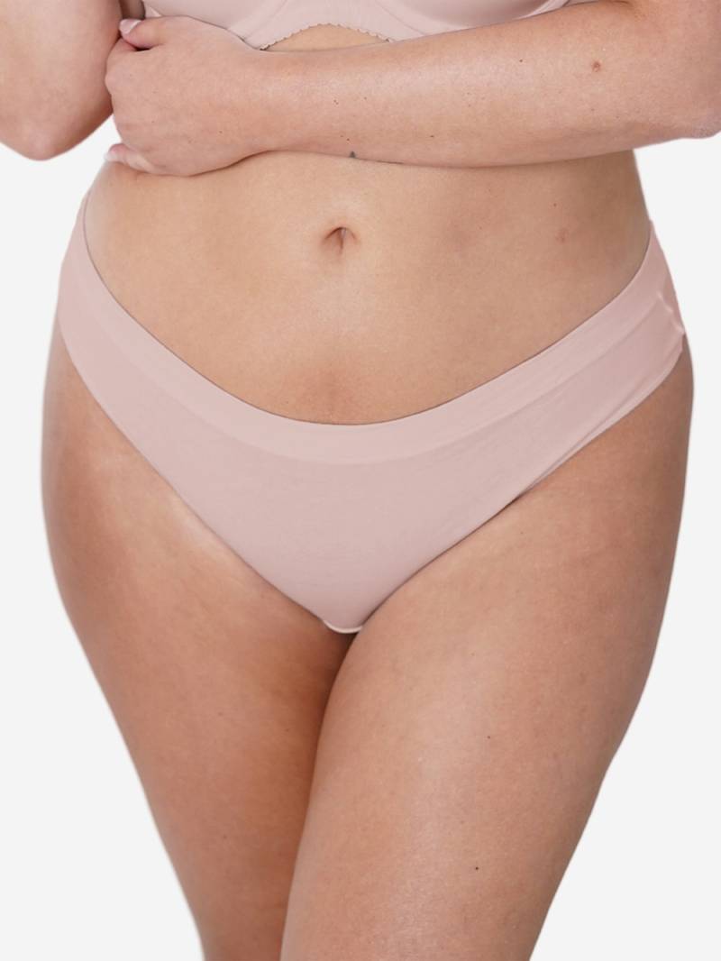 Große Größen String COTTONBASIC, Damen, beige, Größe: 58/60, Baumwolle, Happy Size DE Women von SugarShape