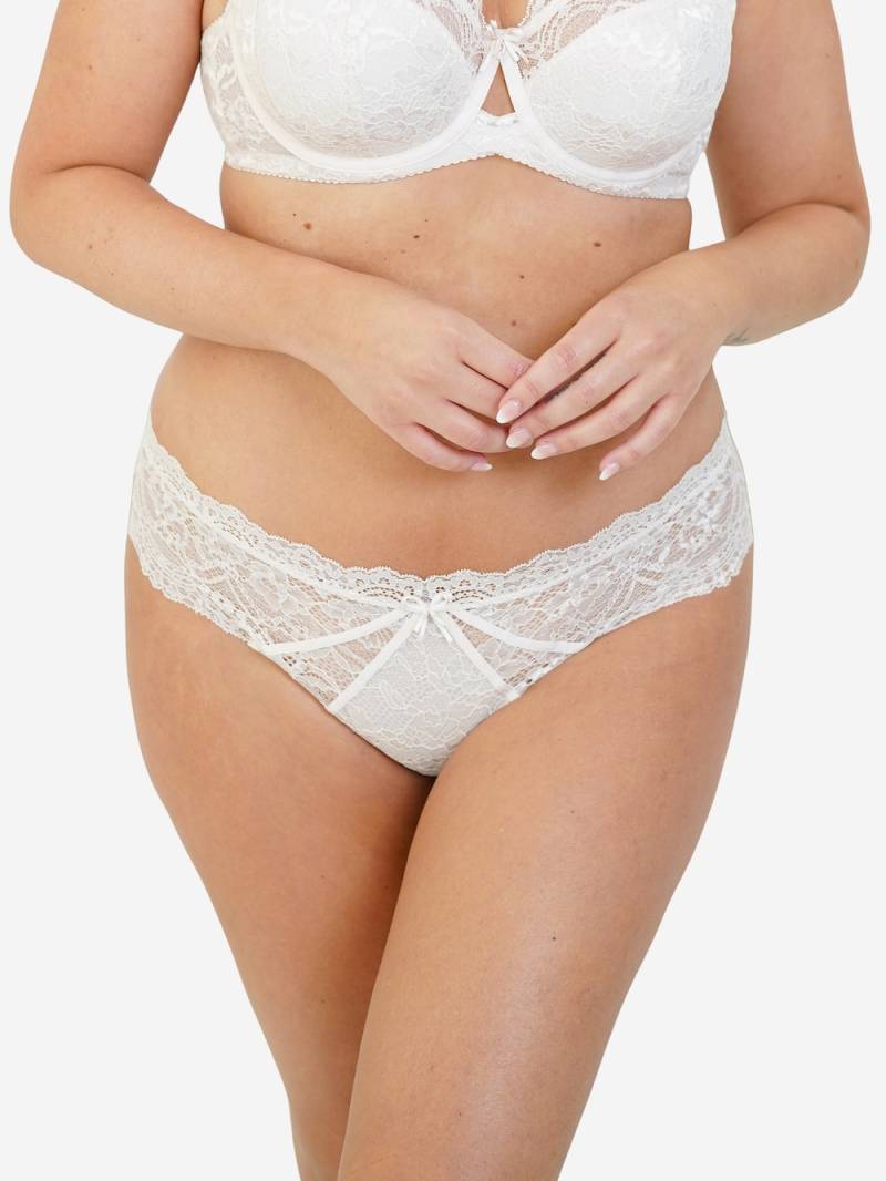 Große Größen String ELIANAVELVET, Damen, beige, Größe: 42/44, Baumwolle/Synthetische Fasern/Elasthan, Happy Size DE Women von SugarShape