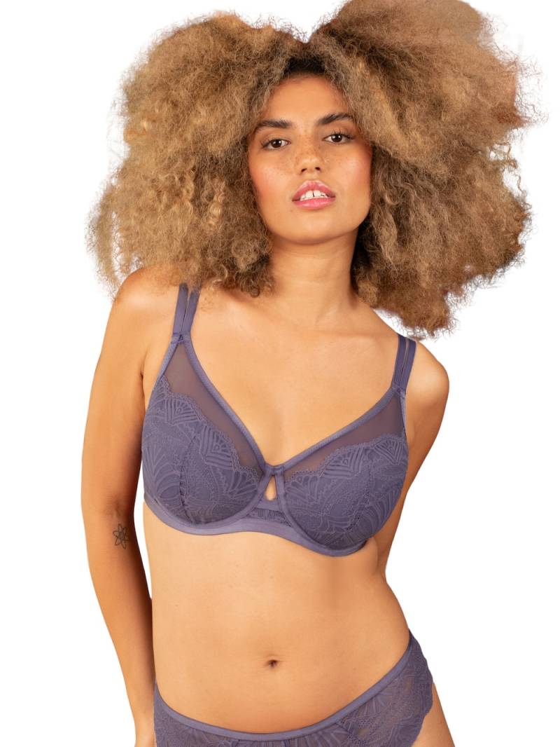 Große Größen String LUXE, Damen, blau, Größe: 46/48, Baumwolle/Synthetische Fasern/Elasthan, Happy Size DE Women von SugarShape
