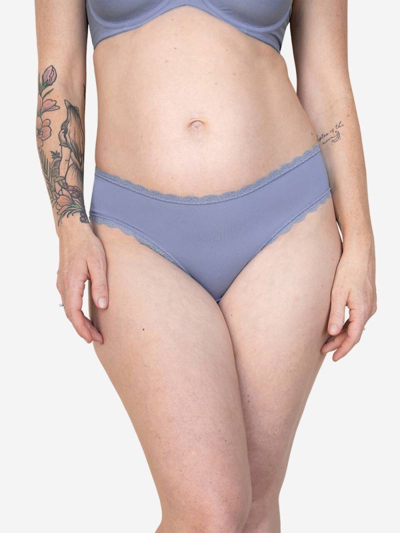 Große Größen String PUREBASIC, Damen, blau, Größe: 58/60, Baumwolle/Polyester/Elasthan, Happy Size DE Women von SugarShape