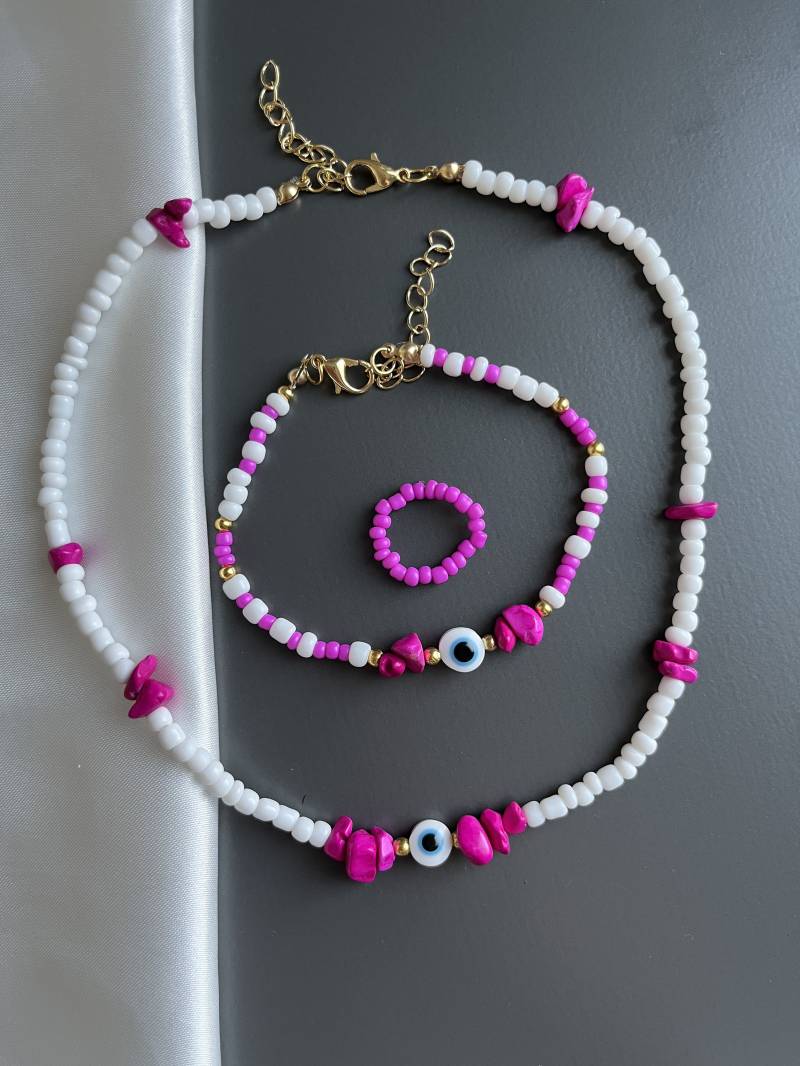 Fethiye Halskette, Armband Und Ring von SugarpearlShop