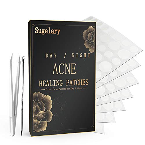 252 Akne Pimple Patch, Tag & Nacht besteht Sie 2-in-1-Akne Absorbierende Pickel Pflaster Unsichtbare Wirksame Hydrokolloid-Akne Pickel Pflaster Wasserdichte und Atmungsaktive Akne Pickelpflaster von Sugelary