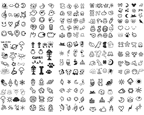 Sugeru 15 Blatt Super Nachhaltig Temporäres Tattoo (234 Motive) - 2 Wochen - das Original | wasserfest+vegan+Neue-Tech | Fake Tattoo Aufkleber | Tattoos erwachsene kinder - natürliche & ungiftige von Sugeru