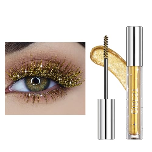 Sugeru Bunt Mascara, Wimperntusche Wasserfest, Langlebige Volumizing Curling Verlängerung Personalisiert Ultradicke Wischfeste Mascara Augen Make-Up für Weihnachten, Halloween, Partys (Q2, Standard) von Sugeru
