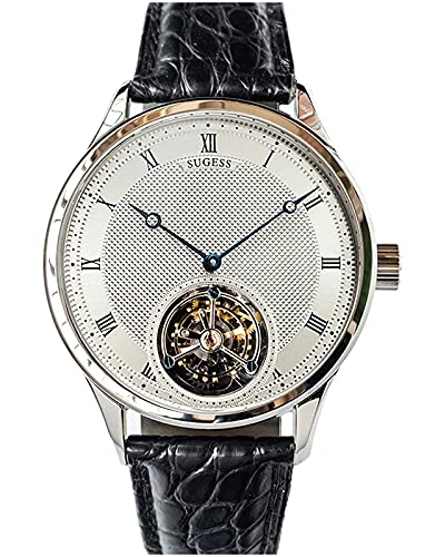Paris Nail Microhyla Zifferblatt Tourbillon Master Seagull ST8230 Uhrwerk Saphir Kristall Herren mechanische Armbanduhr 1963 SU8230G von Sugess