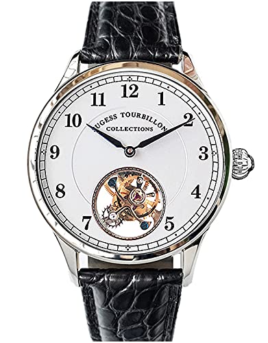 SU8000SW Tourbillon Master Seagull ST8000 Uhrwerk Saphirglas Herren Mechanische Uhr 1963, Armband von Sugess