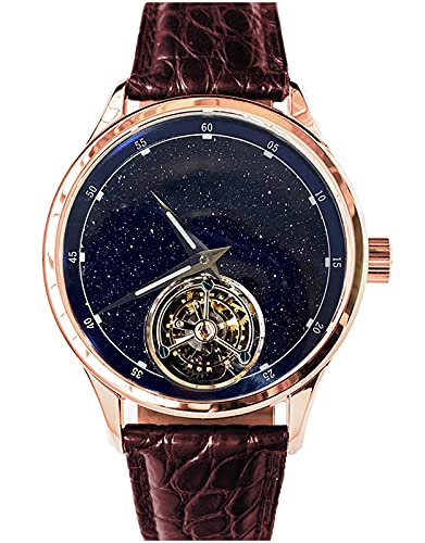 SU8230STRC blaues Goldstein-Zifferblatt Tourbillon Master Seagull ST8230 Uhrwerk Saphir-Kristall Herren Business Luxus mechanische Armbanduhr 1963 von Sugess