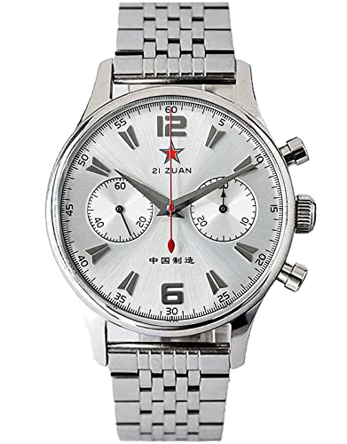 Sugess SUPANK092SN Herren-Armbanduhr, Möwe 1963, 40 mm, Stahl, Saphir-Kristall, ST1901, Silber, 40 mm, Armband von Sugess