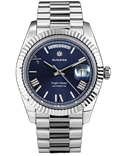 Sugess S433.02 DD Date and Day Business Seagull ST2146 Automatische mechanische Herren-Armbanduhr, silber Sugess S433.02 DD Date and Day Business Seagull ST2146 Automatische mechanische Herren-Armbanduhr, silber von Sugess