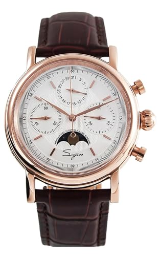 Sugess Seagull ST1908 Chronograph, Mondphase, Datum, 40 mm, Saphir, Gold, 1963 BNIB, weiß Sugess Seagull ST1908 Chronograph, Mondphase, Datum, 40 mm, Saphir, Gold, 1963 BNIB, weiß von Sugess