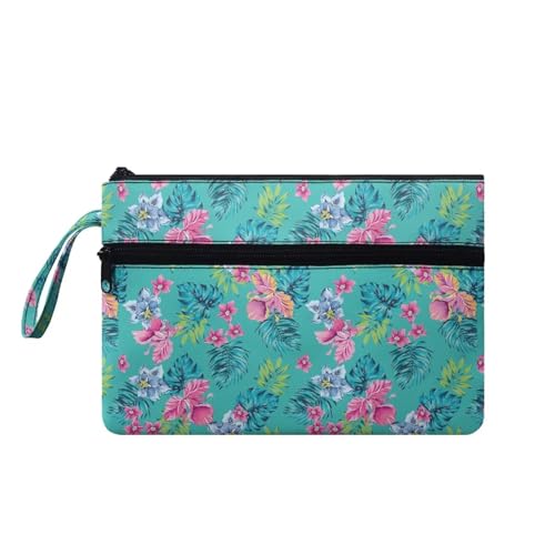 Suhoaziia Aloha Tropical Damen-Handtaschen mit Handschlaufe, viel Platz, Reise-Organizer, Geldbörse, Kreditkartenhalter, Reißverschluss, Make-up-Taschen von Suhoaziia